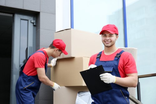 Office removals team planning a business move in Ealing