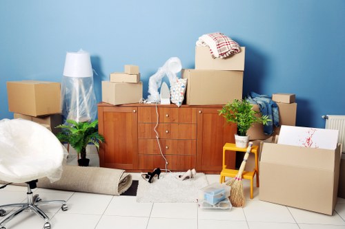 Packing and furniture handling for a home move