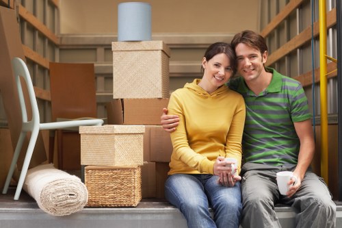 Careful handling of household furniture during an Ealing move