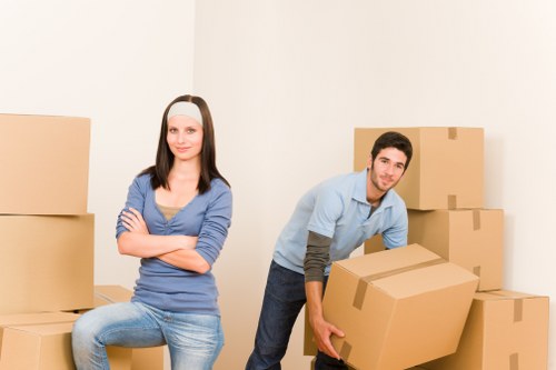 Local office moving service handling desks and equipment in Ealing