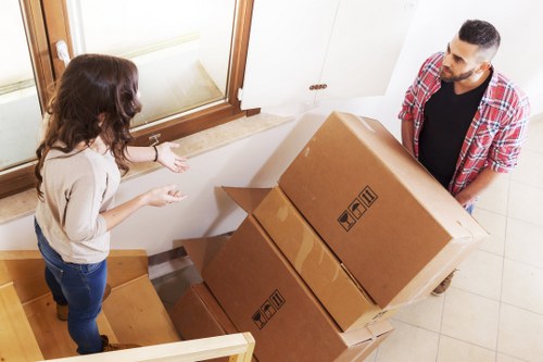 Local moving van support for a flat or office move in Ealing