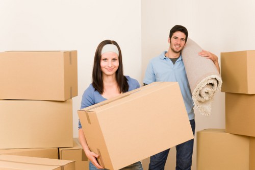 Careful box labelling and room-by-room packing during an Ealing move