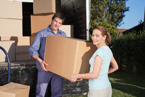 Packing and moving office furniture for a business relocation in Ealing